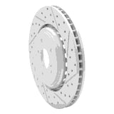 Dynamic Friction 2014-2020 Acura MDX Front Right Drilled & Slotted Geoperformance Rotor by Dynamic Friction Company 830-58026R