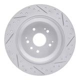 Dynamic Friction 2014-2016 Acura MDX Rear Left Drilled & Slotted Geoperformance Rotor by Dynamic Friction Company 830-58028L