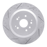 Dynamic Friction 2014-2016 Acura MDX Rear Left Drilled & Slotted Geoperformance Rotor by Dynamic Friction Company 830-58028L