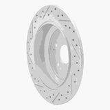 Dynamic Friction 2014-2016 Acura MDX Rear Right Drilled & Slotted Geoperformance Rotor by Dynamic Friction Company 830-58028R