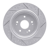 Dynamic Friction 2015-2026 Acura ADX Rear Left Drilled & Slotted Geoperformance Rotor by Dynamic Friction Company 830-58029L