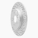 Dynamic Friction 2015-2026 Acura ADX Rear Right Drilled & Slotted Geoperformance Rotor by Dynamic Friction Company 830-58029R