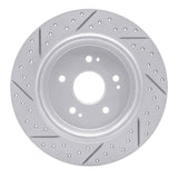 Dynamic Friction 2015-2026 Acura ADX Rear Right Drilled & Slotted Geoperformance Rotor by Dynamic Friction Company 830-58029R
