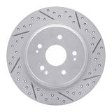 Dynamic Friction 2015-2026 Acura ADX Rear Right Drilled & Slotted Geoperformance Rotor by Dynamic Friction Company 830-58029R