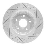 Dynamic Friction 2017-2020 Acura MDX Rear Left Drilled & Slotted Geoperformance Rotor by Dynamic Friction Company 830-58030L