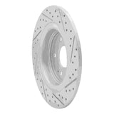 Dynamic Friction 2017-2020 Acura MDX Rear Left Drilled & Slotted Geoperformance Rotor by Dynamic Friction Company 830-58030L