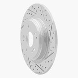 Dynamic Friction 2017-2020 Acura MDX Rear Right Drilled & Slotted Geoperformance Rotor by Dynamic Friction Company 830-58030R