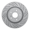 R1 Concepts 2019-2026 Acura RDX Front Right Drilled & Slotted Geoperformance Rotor