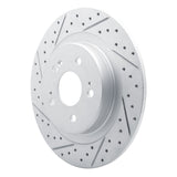 Dynamic Friction 2022-2026 Acura MDX Rear Left Drilled & Slotted Geoperformance Rotor by Dynamic Friction Company 830-58038L