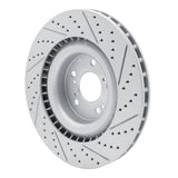 Dynamic Friction 2021-2026 Acura TLX Front Left Drilled & Slotted Geoperformance Rotor by Dynamic Friction Company 830-58039L