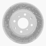 R1 Concepts 1990-2000 Honda Civic Del Sol Front Left Drilled & Slotted Geoperformance Rotor by R1 Concepts 830-59018L
