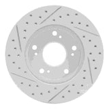 Dynamic Friction 2002-2015 Acura RSX Front Right Drilled & Slotted Geoperformance Rotor by Dynamic Friction Company 830-59030R