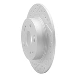 Dynamic Friction 2005-2022 Acura TSX Rear Left Drilled & Slotted Geoperformance Rotor by Dynamic Friction Company 830-59032L