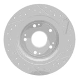 Dynamic Friction 2005-2022 Acura TSX Rear Left Drilled & Slotted Geoperformance Rotor by Dynamic Friction Company 830-59032L