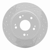 Dynamic Friction 2005-2022 Acura TSX Rear Left Drilled & Slotted Geoperformance Rotor by Dynamic Friction Company 830-59032L