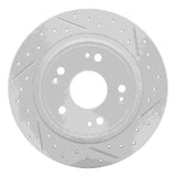 Dynamic Friction 2005-2022 Acura TSX Rear Right Drilled & Slotted Geoperformance Rotor by Dynamic Friction Company 830-59032R