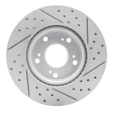 Dynamic Friction 2003-2017 Acura Ilx Front Left Drilled & Slotted Geoperformance Rotor by Dynamic Friction Company 830-59034L