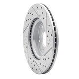 Dynamic Friction 2003-2017 Acura Ilx Front Left Drilled & Slotted Geoperformance Rotor by Dynamic Friction Company 830-59034L