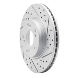 Dynamic Friction 2003-2017 Acura Ilx Front Right Drilled & Slotted Geoperformance Rotor by Dynamic Friction Company 830-59034R