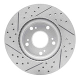 Dynamic Friction 2003-2017 Acura Ilx Front Right Drilled & Slotted Geoperformance Rotor by Dynamic Friction Company 830-59034R