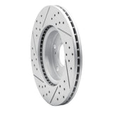 Dynamic Friction 2003-2017 Acura Ilx Front Right Drilled & Slotted Geoperformance Rotor by Dynamic Friction Company 830-59034R
