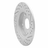 Dynamic Friction 2011-2015 Honda Cr-Z Rear Left Drilled & Slotted Geoperformance Rotor by Dynamic Friction Company 830-59035L