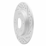 Dynamic Friction 2011-2015 Honda Cr-Z Rear Right Drilled & Slotted Geoperformance Rotor by Dynamic Friction Company 830-59035R