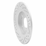 Dynamic Friction 2011-2015 Honda Cr-Z Rear Right Drilled & Slotted Geoperformance Rotor by Dynamic Friction Company 830-59035R