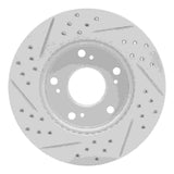 Dynamic Friction 2012-2015 Acura ILX Front Right Drilled & Slotted Geoperformance Rotor by Dynamic Friction Company 830-59036R