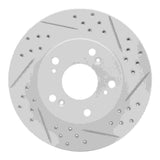 Dynamic Friction 2012-2015 Acura ILX Front Right Drilled & Slotted Geoperformance Rotor by Dynamic Friction Company 830-59036R