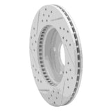 Dynamic Friction 2012-2015 Acura ILX Front Right Drilled & Slotted Geoperformance Rotor by Dynamic Friction Company 830-59036R