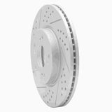 Dynamic Friction 2013-2026 Honda Civic Sedan Front Left Drilled & Slotted Geoperformance Rotor by Dynamic Friction Company 830-59037L