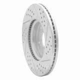 Dynamic Friction 2013-2026 Honda Civic Sedan Front Left Drilled & Slotted Geoperformance Rotor by Dynamic Friction Company 830-59037L