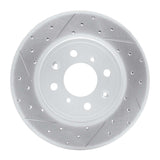 Dynamic Friction 2015-2020 Honda Fit (USA/Canada) Front Left Drilled & Slotted Geoperformance Rotor by Dynamic Friction Company 830-59038L
