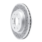 Dynamic Friction 2015-2020 Honda Fit (Mexico) Front Right Drilled & Slotted Geoperformance Rotor by Dynamic Friction Company 830-59038R