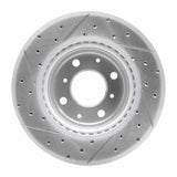 Dynamic Friction 2015-2020 Honda Fit (Mexico) Front Right Drilled & Slotted Geoperformance Rotor by Dynamic Friction Company 830-59038R