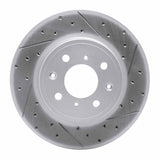 Dynamic Friction 2015-2020 Honda Fit (Mexico) Front Right Drilled & Slotted Geoperformance Rotor by Dynamic Friction Company 830-59038R