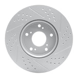 Dynamic Friction 2013-2022 Honda Accord Sedan Front Left Drilled & Slotted Geoperformance Rotor by Dynamic Friction Company 830-59039L