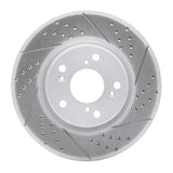 Dynamic Friction 2013-2022 Honda Accord Sedan Front Right Drilled & Slotted Geoperformance Rotor by Dynamic Friction Company 830-59039R