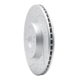 Dynamic Friction 2002-2015 Acura RSX Front Left Drilled & Slotted Geoperformance Rotor by Dynamic Friction Company 830-59045L