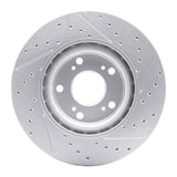 Dynamic Friction 2002-2015 Acura RSX Front Left Drilled & Slotted Geoperformance Rotor by Dynamic Friction Company 830-59045L