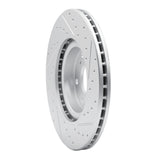 Dynamic Friction 2002-2015 Acura RSX Front Left Drilled & Slotted Geoperformance Rotor by Dynamic Friction Company 830-59045L