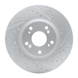 Dynamic Friction 2002-2015 Acura CSX Front Right Drilled & Slotted Geoperformance Rotor by Dynamic Friction Company 830-59045R