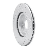 Dynamic Friction 2002-2015 Acura CSX Front Right Drilled & Slotted Geoperformance Rotor by Dynamic Friction Company 830-59045R
