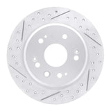 R1 Concepts 2002-2004 Honda Cr-V Rear Left Drilled & Slotted Geoperformance Rotor by R1 Concepts 830-59046L