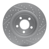 Dynamic Friction 2002-2004 Honda Odyssey Rear Left Drilled & Slotted Geoperformance Rotor by Dynamic Friction Company 830-59047L