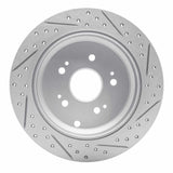 Dynamic Friction 2005-2018 Acura RDX Rear Left Drilled & Slotted Geoperformance Rotor by Dynamic Friction Company 830-59048L