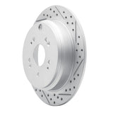Dynamic Friction 2005-2018 Acura RDX Rear Right Drilled & Slotted Geoperformance Rotor by Dynamic Friction Company 830-59048R