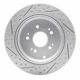 Dynamic Friction 2005-2018 Acura RDX Rear Right Drilled & Slotted Geoperformance Rotor by Dynamic Friction Company 830-59048R