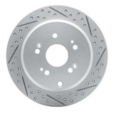 Dynamic Friction 2005-2018 Acura RDX Rear Right Drilled & Slotted Geoperformance Rotor by Dynamic Friction Company 830-59048R